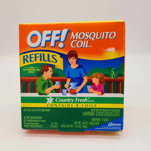 Off! Backyard Mosquito Coil Refills Pack of 4 Country Fresh Scent NEW - Picture 2 of 3
